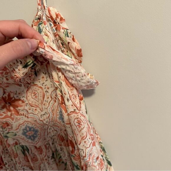 O’Neill Pink Floral Strappy MIDI Dress Small - Picture 14 of 14